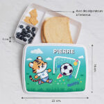 Vignette de Boîte à Repas Enfant Football personnalisée