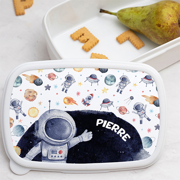 Boîte à Repas Enfant Astronaute personnalisée