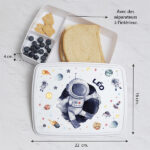 Vignette de Boîte à Repas Enfant Astronaute personnalisée