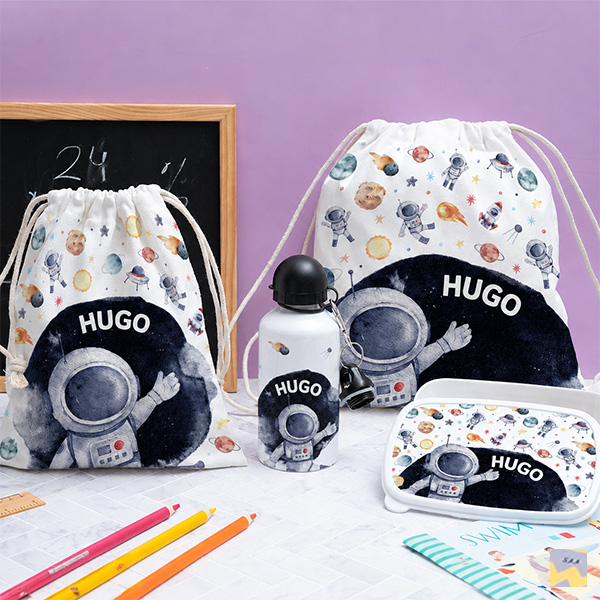 Boîte à Repas Enfant Astronaute personnalisée