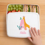 Vignette de Boîte à Goûter Enfant avec Initiale Personnalisée