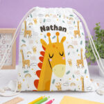 Vignette de Sac à dos à Cordons Enfant Animaux personnalisé