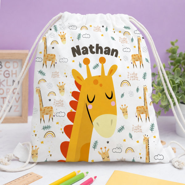 Sac à dos à Cordons Enfant Animaux personnalisé