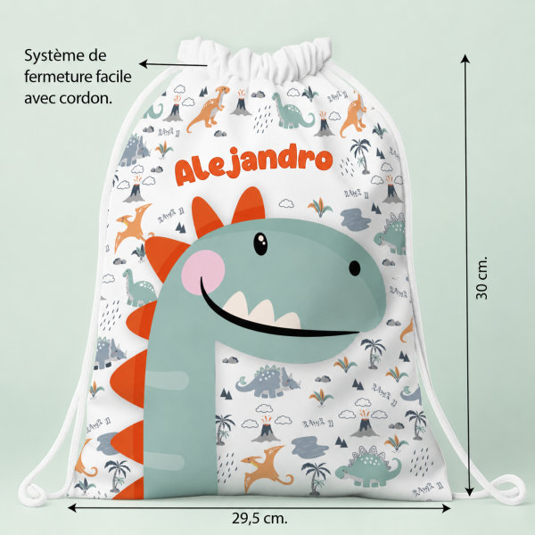 Sac à dos à Cordons Enfant Animaux personnalisé