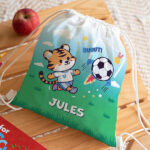 Vignette de Sac à dos à cordons Enfant Football personnalisé