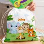 Pack Scolaire Enfant Animaux de la Jungle personnalisé Vignette de Pack Scolaire Enfant Animaux de la Jungle personnalisé