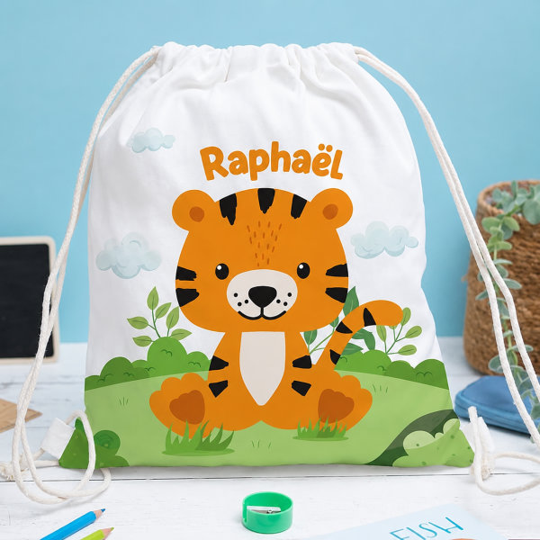 Pack Scolaire Enfant Animaux de la Jungle personnalisé