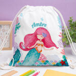Vignette de Pack Scolaire Enfant Petite Sirène personnalisé