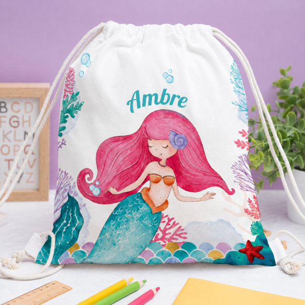 Pack Scolaire Enfant Petite Sirène personnalisé