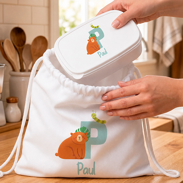 Pack Scolaire Enfant avec Initiale et Prénom Personnalisé