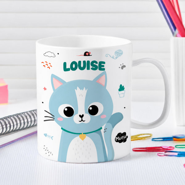 Tasse Enfant Animaux Incassable personnalisée avec Prénom