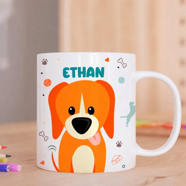 Tasse Enfant Animaux Incassable personnalisée avec Prénom