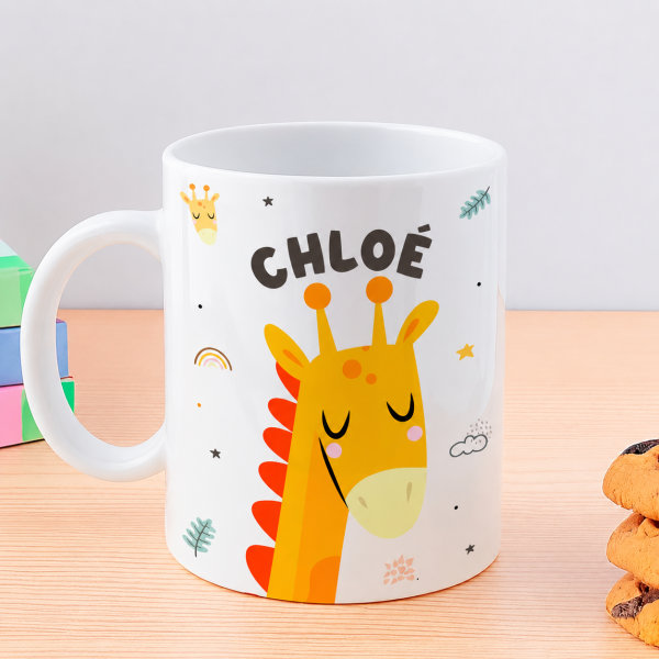 Tasse Enfant Animaux Incassable personnalisée avec Prénom