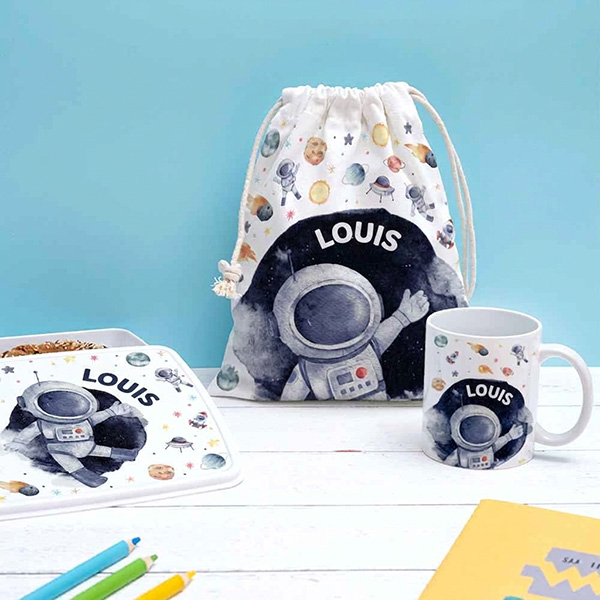 Tasse Enfant Astronaute Incassable personnalisée avec Prénom