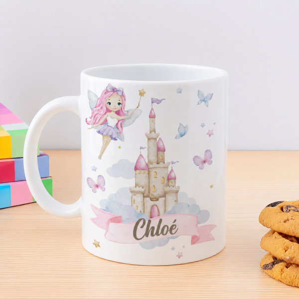 Tasse Enfant Fées Incassable personnalisée avec Prénom