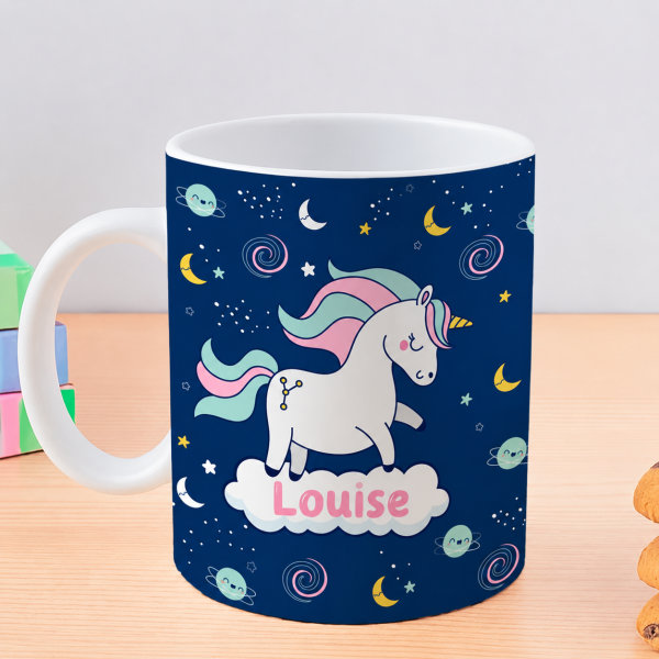 Tasse Enfant Licorne Incassable personnalisée avec Prénom