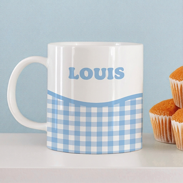 Tasse Enfant Carreaux Incassable personnalisée avec Prénom