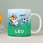 Vignette de Tasse Enfant Football Incassable personnalisée avec Prénom