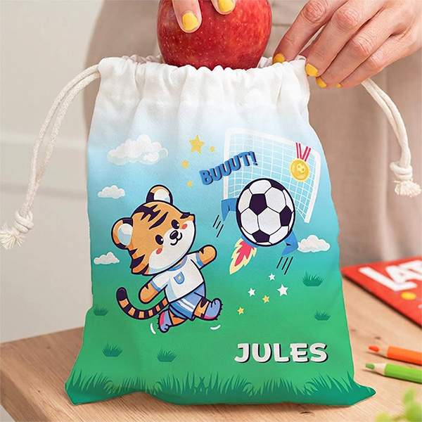 Sac à Goûter Enfant Football personnalisé