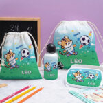Vignette de Sac à Goûter Enfant Football personnalisé