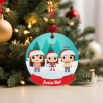 Vignette de Pack de décorations pour sapin de Noël Funkos avec prénoms personnalisés