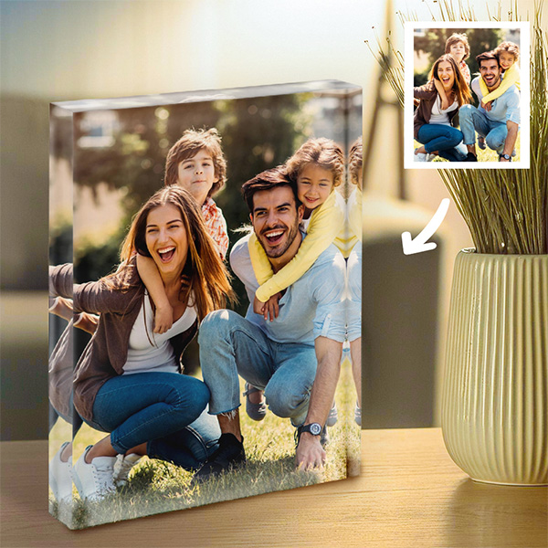 Targa Blocco Portafoto con foto personalizzata