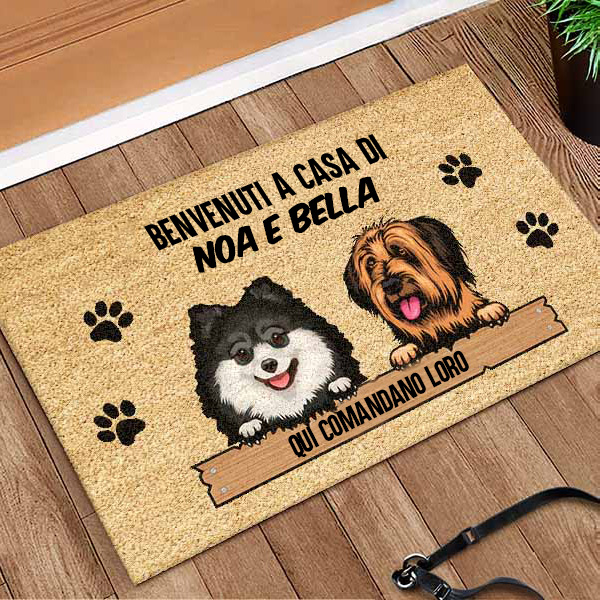 Zerbino Benvenuti a Casa con Nome dell’Animale domestico personalizzato