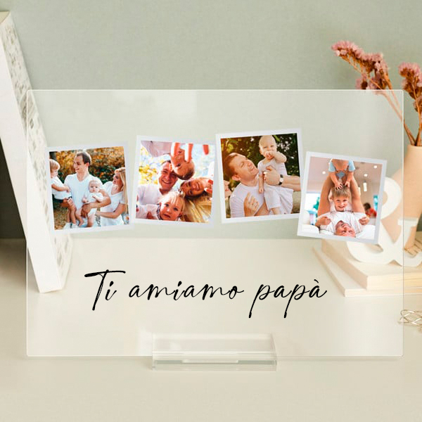 Lampada Polaroid con foto personalizzata