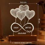 Miniatura di Lampada Infinito con Nomi personalizzata