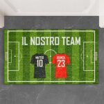 Miniatura di Zerbino Squadra di Calcio Famiglia personalizzato