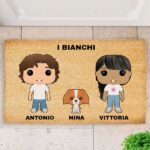 Miniatura di Zerbino Funkos con Nomi e Testo Personalizzato