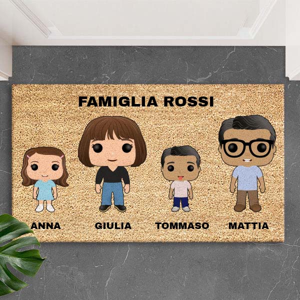 Zerbino Funkos con Nomi e Testo Personalizzato
