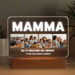 Miniatura di Lampada Mamma con 4 foto personalizzata