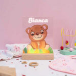 Miniatura di Lampada Antipaura Animali per Bambini con Nome Personalizzata