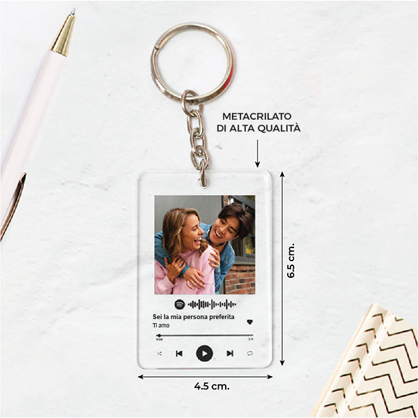 Portachiavi Spotify personalizzato