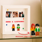 Miniatura di Quadro con minifigure Lego, 3 foto e testo personalizzato