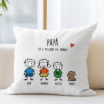 Miniatura di Cuscino Pupazzetti con Testo personalizzato