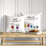 Miniatura di Cuscino Pupazzetti con Testo personalizzato
