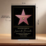 Miniatura di Targa Hollywood con Testi personalizzata