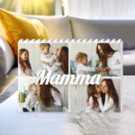 Miniatura di Puzzle di Blocchi Mamma Collage con Quattro Foto personalizzato