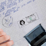 Miniatura di Timbro per Vestiti per Bambini con Nome e Disegno Personalizzato