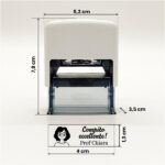 Miniatura di Timbro per Vestiti per Bambini con Nome e Disegno Personalizzato