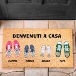 Miniatura di Zerbino Scarpe da Ginnastica con Nomi e Testo personalizzato
