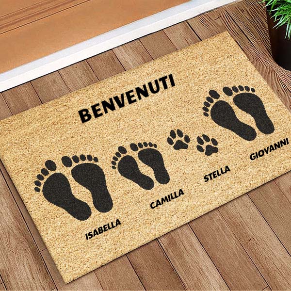 Zerbino Scarpe da Ginnastica con Nomi e Testo personalizzato