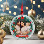 Miniatura di Set di Decorazioni per Albero di Natale Ghirlanda con Foto e Testo personalizzati