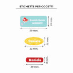 Miniatura di Etichette Adesive per Bambini per Oggetti personalizzate