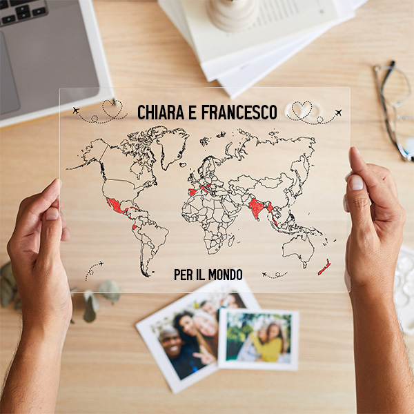 Targa Viaggiatori con Pennarello e Testi personalizzata