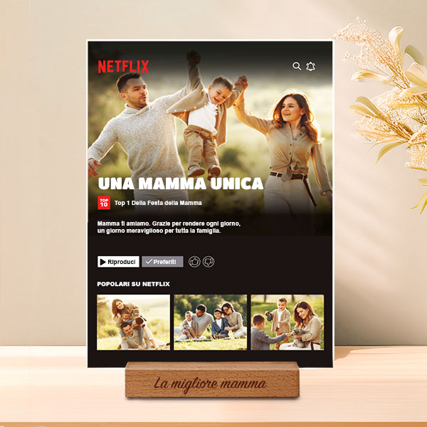 Targa Netflix personalizzata