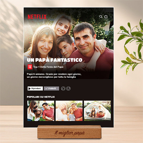 Targa Netflix personalizzata