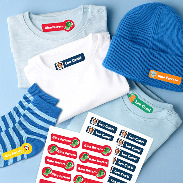 Etichette Tessili Termoadesive per Abbigliamento Bambini personalizzate